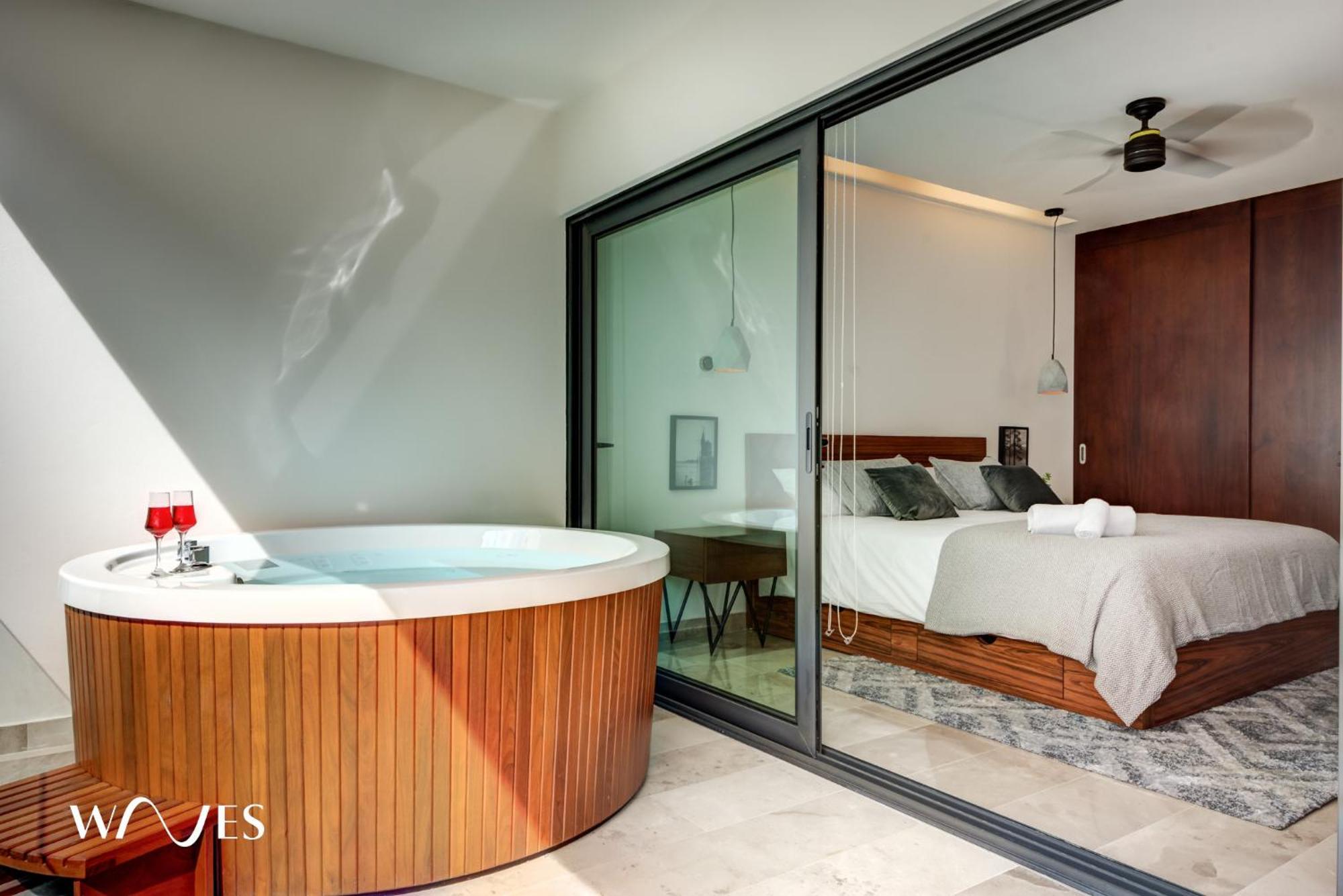 1 Br. With Private Jacuzzi And Rooftop Pool Apartamento